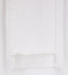 Джинсы белого цвета с бахромой от бренда Original Marines