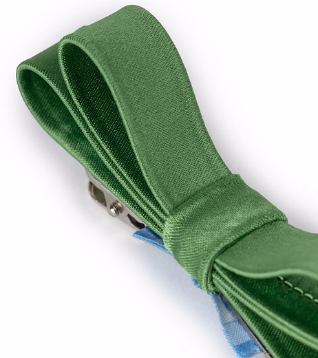 Бант «Маленькое Чудо» зелёный от бренда Kosa do Poyasa