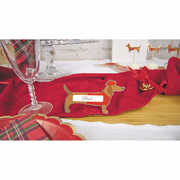 Таблички для стола Такса 8 шт от бренда Tim & Puce Factory