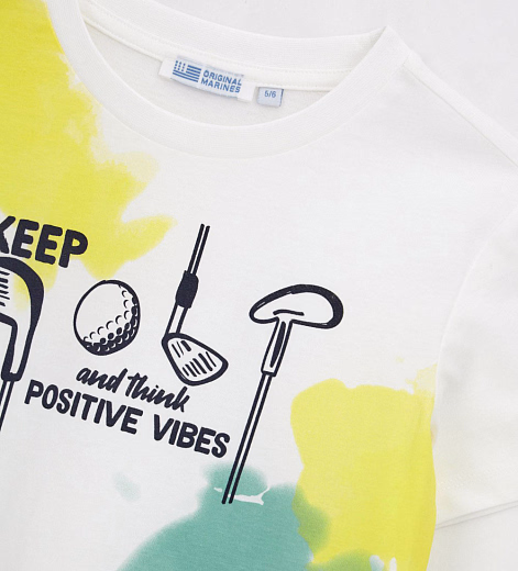 Футболка Keep от бренда Original Marines Молочный