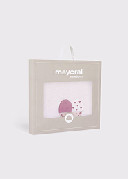 Плед бело-розовый с мороженым от бренда Mayoral