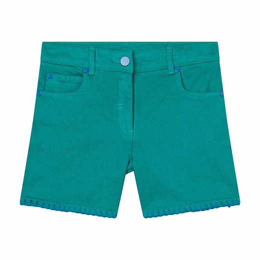 Шорты джинсовые зеленые от бренда Stella McCartney kids
