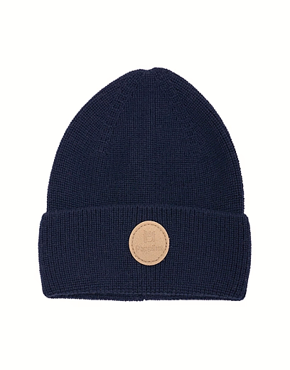 Шапка Knot merino night blue от бренда Peppihat