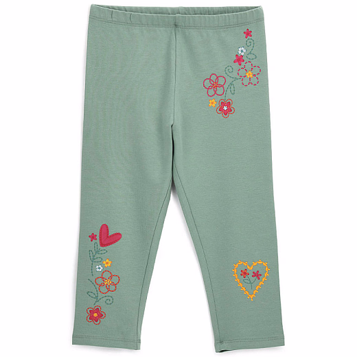 Легинсы Mint с вышитыми цветами от бренда Original Marines