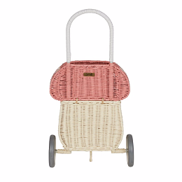 Корзинка-тележка Мухомор Pink от бренда Olli Ella