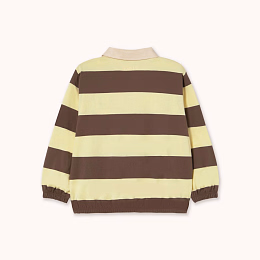 Поло STRIPES Yellow-Brown от бренда Tinycottons