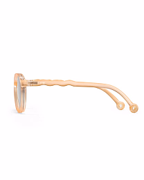 Очки JUNIOR Oval Sunglasses-Breakfast Art-Apricot от бренда Olivio and Co