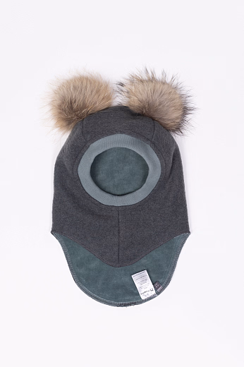 Шапка-шлем Double fur Green от бренда Peppihat