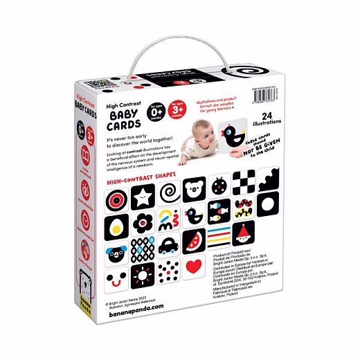 Контрастные карточки для новорожденных от бренда Banana Panda