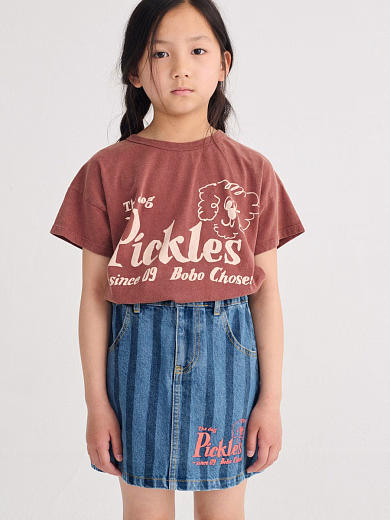 Юбка Pickles The Dog Striped denim от бренда Bobo Choses
