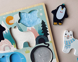 Тактильные Мини-пазлы от бренда Vilac