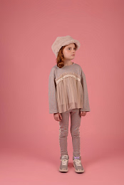 Легинсы серые с лампасами от бренда Raspberry Plum