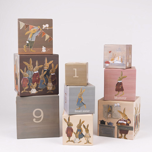 Кубики со счетом "Семья кроликов" от бренда Egmont Toys