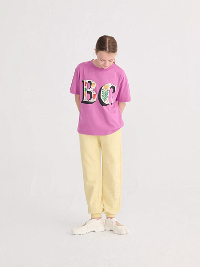 Футболка Spring Letters от бренда Bobo Choses Розовый