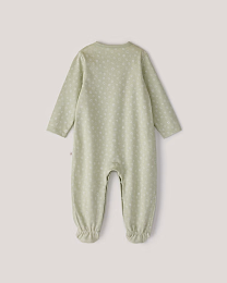 Набор комбинезонов зеленого и молочного цвета от бренда Anna Leon