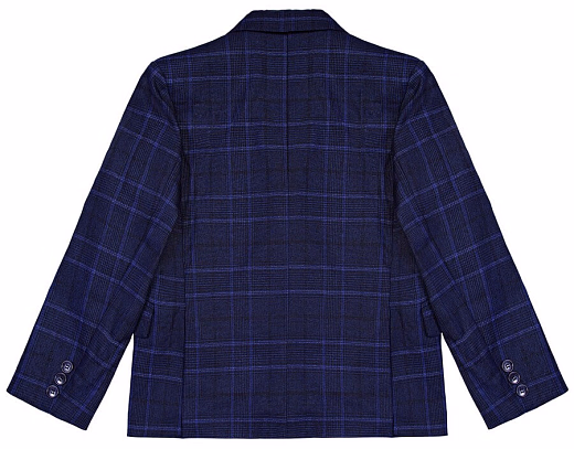Пиджак синий в клетку от бренда Aletta