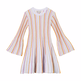Платье Silver Multicolored Stripes от бренда Stella McCartney kids