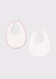 Нагрудный фартук бело-розовый 2 шт от бренда Mayoral