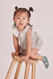 Платье и блумеры с геометрическим принтом от бренда Boboli