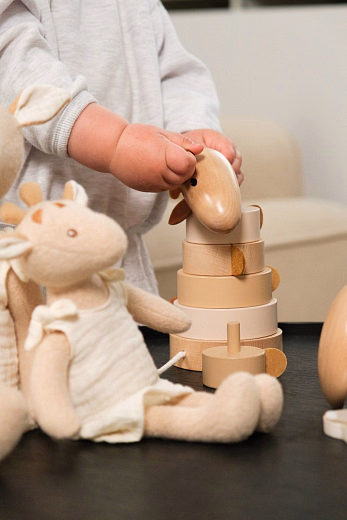 Пирамидка Жираф Леони от бренда Egmont Toys