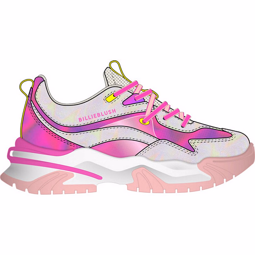 Кроссовки Silver-Fuchsia от бренда Billieblush