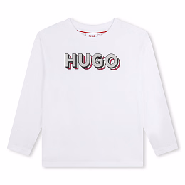 Лонгслив Glitter-effect Logo от бренда HUGO