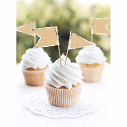 Шпажки Крафт и золото 10 шт от бренда Tim & Puce Factory