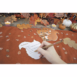 Пригласительные открытки Белочка 8 шт от бренда Tim & Puce Factory