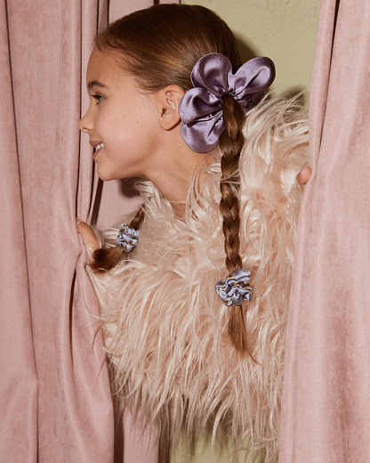 Резинка для волос «Цветок для мамы» фиолетовая без наполнителя от бренда Kosa do Poyasa