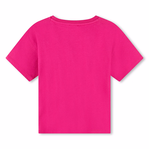 Футболка "Голубь мира и звери джунглей" от бренда Kenzo Фуксия