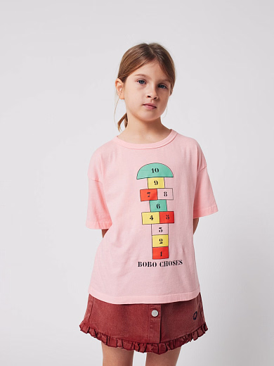 Футболка Hopscotch от бренда Bobo Choses Розовый