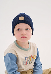 Шапка Knot merino night blue от бренда Peppihat