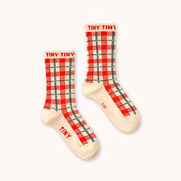 Носки CREAM CHECK от бренда Tinycottons