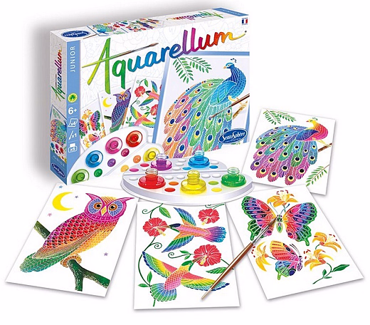 Акварельная раскраска «В парке» от бренда SentoSphere