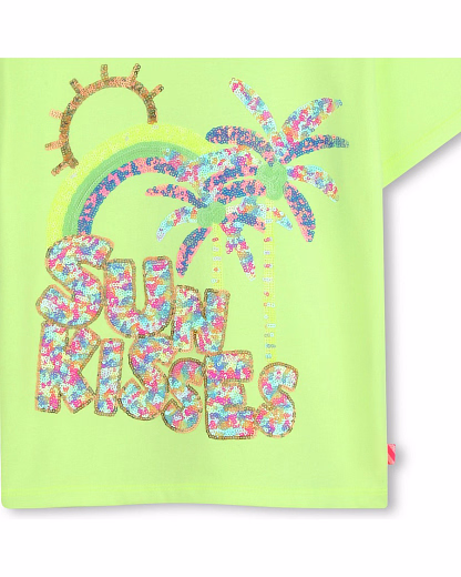 Футболка SUN KISSES от бренда Billieblush Салатовый