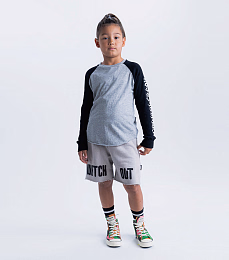 Лонгслив BASEBALL HEATHER GREY от бренда NuNuNu