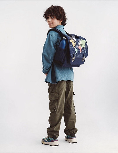 Портфель Medium World Map от бренда Caramel et Cie