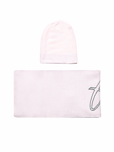Шапка и шарф Pink от бренда Trussardi
