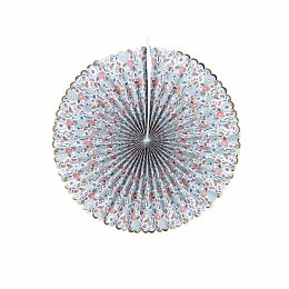 Три декоративных веера Цветы и золото от бренда Tim & Puce Factory