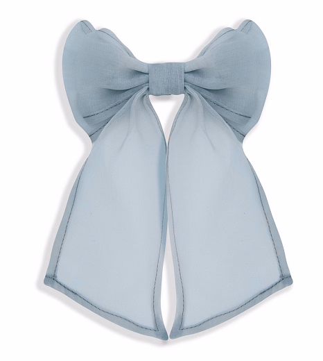 Бант из органзы "Дружба" голубой от бренда Kosa do Poyasa