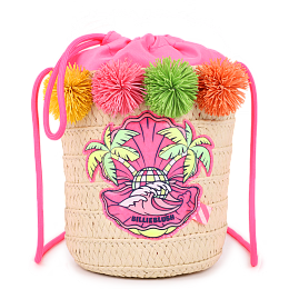 Сумка плетеная NEON PINK от бренда Billieblush