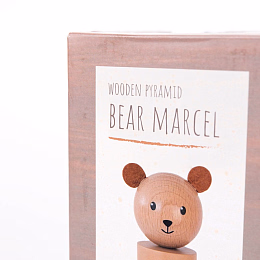 Пирамидка Мишка Марсель от бренда Egmont Toys