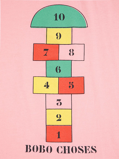 Футболка Hopscotch от бренда Bobo Choses Розовый