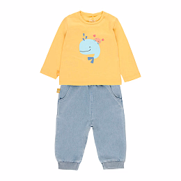 Лонгслив и джоггеры Happy sea creatures от бренда Boboli