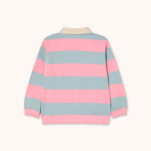 Поло STRIPES Pink-Blue от бренда Tinycottons
