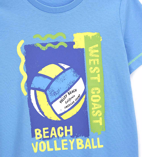 Футболка Blue Beach Volleyball от бренда Original Marines Голубой