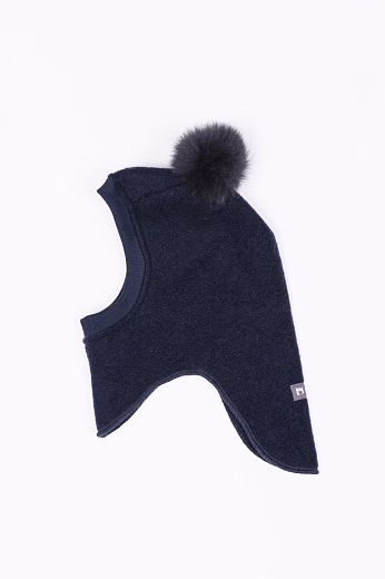Шапка-шлем Double fur Navy от бренда Peppihat