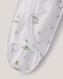 Набор комбинезонов розового и белого цвета с принтом от бренда Anna Leon