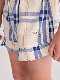 Шорты Fun Tartan ruffled от бренда Bobo Choses