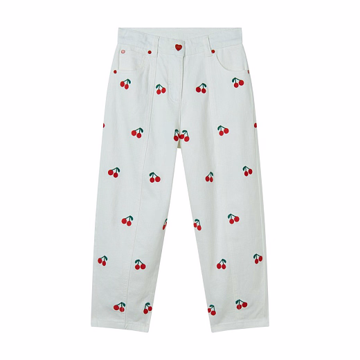 Джинсы с вишенками от бренда Stella McCartney kids